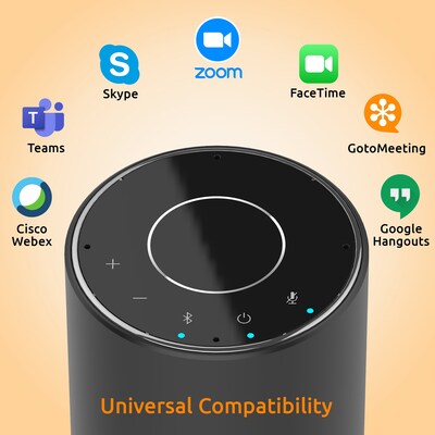 Toucan Connect Conference Bluetooth Speaker, Black (S100)