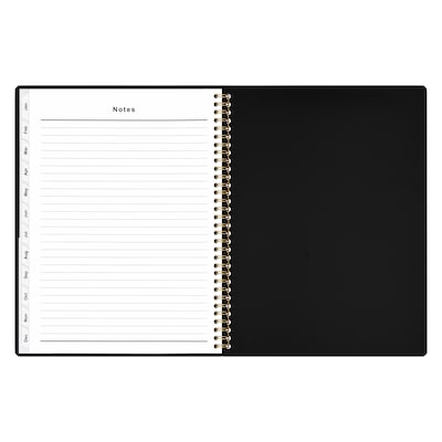 2027 Staples 8" x 11" Weekly & Monthly Planner, Plastic Cover, Dark Modern (ST63608-27)