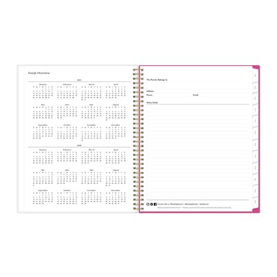 2025-2026 Blue Sky Sincerely Jules Helenora 8.5" x 11" Academic Year Weekly & Monthly Planner, Plastic Cover, Multicolored