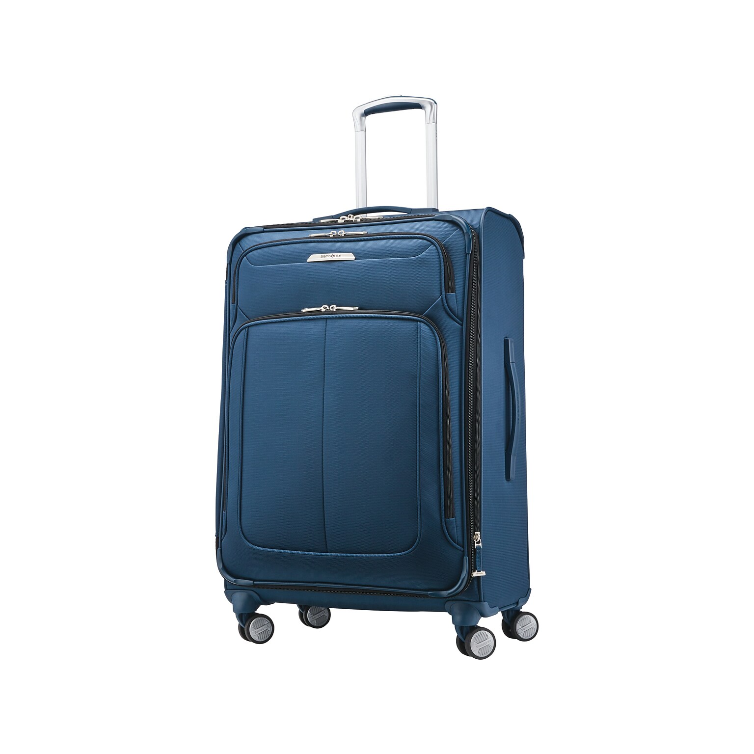 Samsonite SoLyte DLX Polyester 4-Wheel Spinner Luggage, Mediterranean Blue (123568-0559)