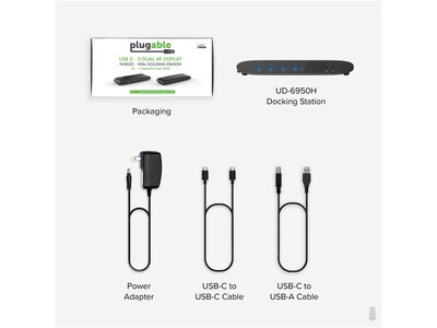 Plugable Dual-Display Universal Docking Station  (UD-6950H)