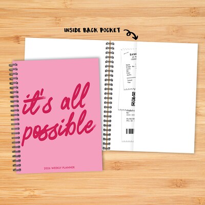 2026 Willow Creek It's All Possible 6.5" x 8.5"  Weekly & Monthly Planner, Paperboard Cover (57537)