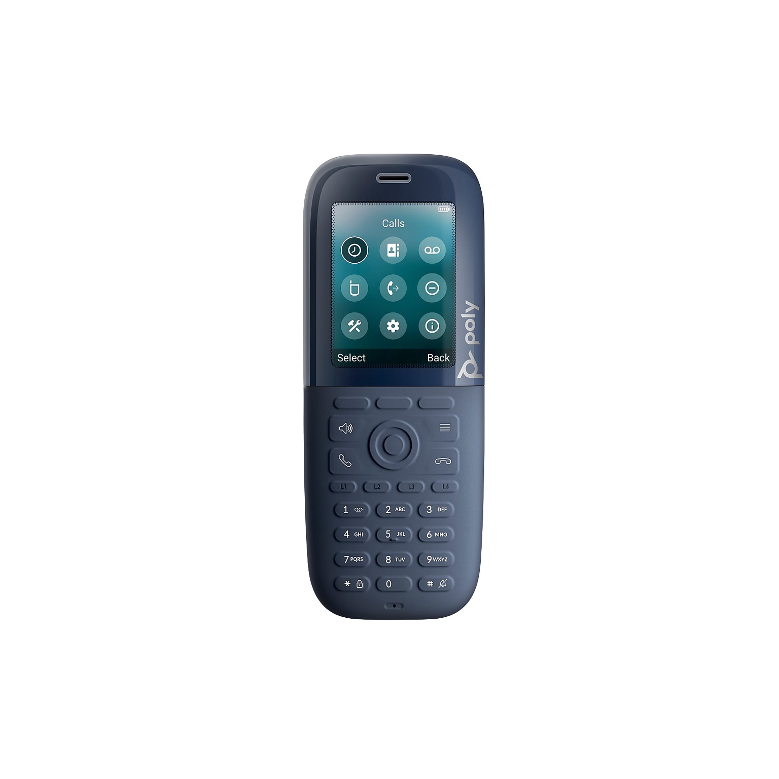 POLY Rove 30 Single-Line Cordless VOIP Phone with Conference Speaker, Black (84H81AA#ABA)