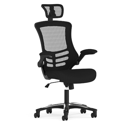 Flash Furniture Kelista Ergonomic Mesh Swivel High-Back Executive Office Chair, Black (BLX5H)