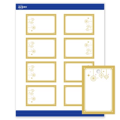 Avery 3 Blank Price & Merchandise Tags, White, 80/Carton (S00-FH6-PRMWT10)
