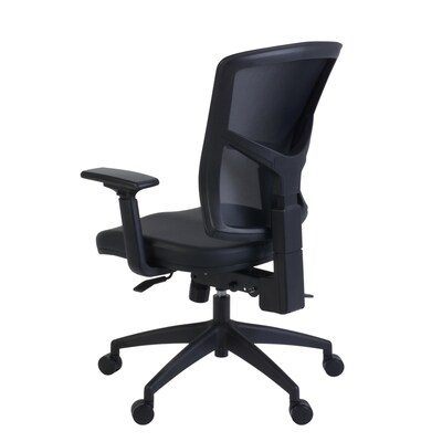Regency Cosmo Ergonomic Mesh High-Back Multi-Function 3-Paddle Task Chair w/ Arms, Black (5110BK)