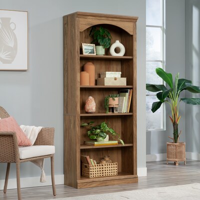 Sauder Select 71H 5-Shelf Bookcase, Sindoori Mango (446192)