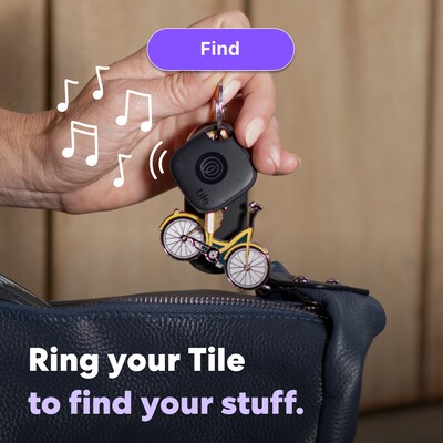 Life360 Tile Mate Bluetooth Tracker, Black, 2/Pack (RE-60012)