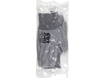 MCR Safety Cut Pro Hypermax Fiber/Polyurethane Work Gloves, XXL, A2 Cut Level, Salt-and-Pepper/Gray, Dozen (92752PUXXL)