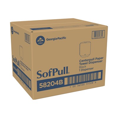 SofPull Centerpull Paper Towel Dispenser, Black (58204B)