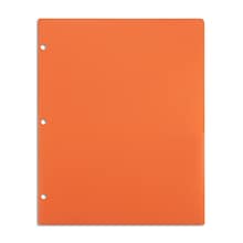 Staples® 3-Hole Punched 2-Pocket Portfolios, Orange (52804)