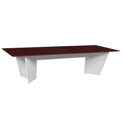 Regency Array 120W x 48D Conference Table with Grommet, Mahogany/White (ACT12048MHWH)