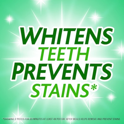 Trident White Sugar Free White Spearmint Gum, 16 Pieces/Pack, 9/Packs (VAM05125)