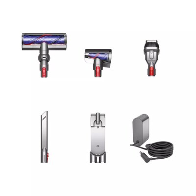 Dyson V8 Cordless Vacuum, Bagless, Silver/Nickel (400473-01)