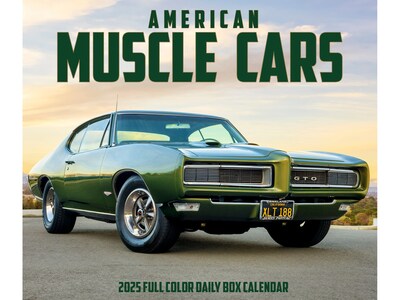 2025 Willow Creek American Muscle Cars 5.86" x 4.72" Day-to-Day Calendar (40584)