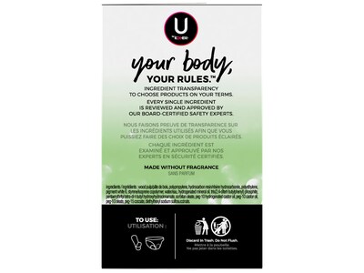 U by Kotex Security Lightdays Liner, Unscented, 129/Pack (49060)