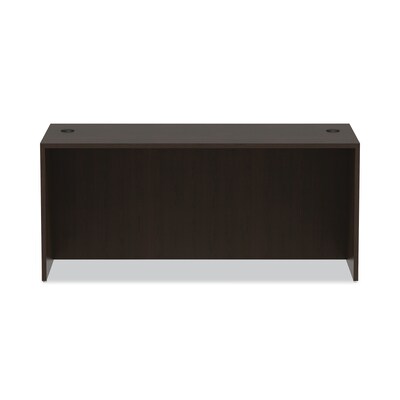 Alera Valencia Series Straight Front Desk Shell, 65w X 29 1/2d X 29 1/2h, Espresso