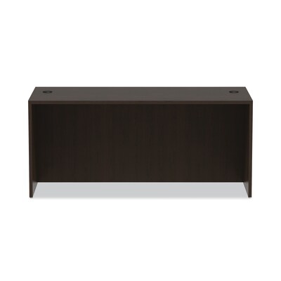 Alera Valencia Series Straight Front Desk Shell, 65w X 29 1/2d X 29 1/2h, Espresso