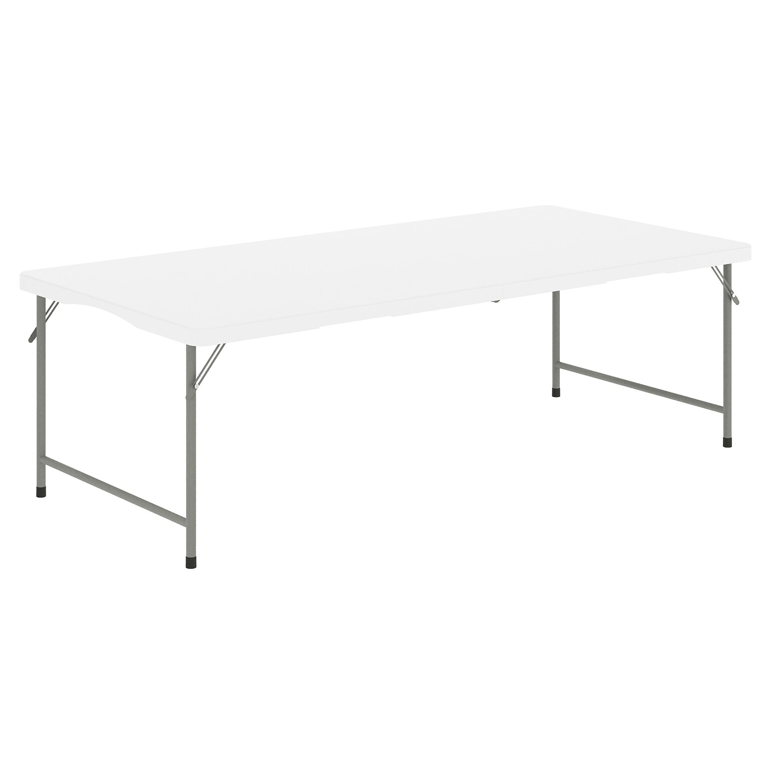 Flash Furniture Paige Rectangle Kids Plastic Folding Table, 29W x 60D x 18.75H, Granite White (RB3060FHKIDWH)