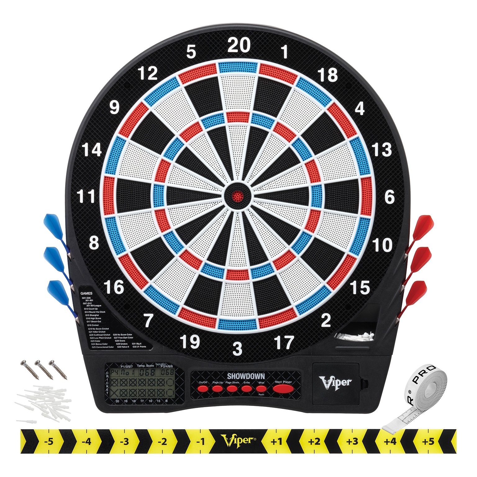 Viper Showdown Electronic Dartboard, 15.5 Regulation Target (42-0002)