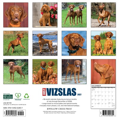 2027 Willow Creek 12 x 12 Monthly Wall Calendar, Assorted Colors (62807)