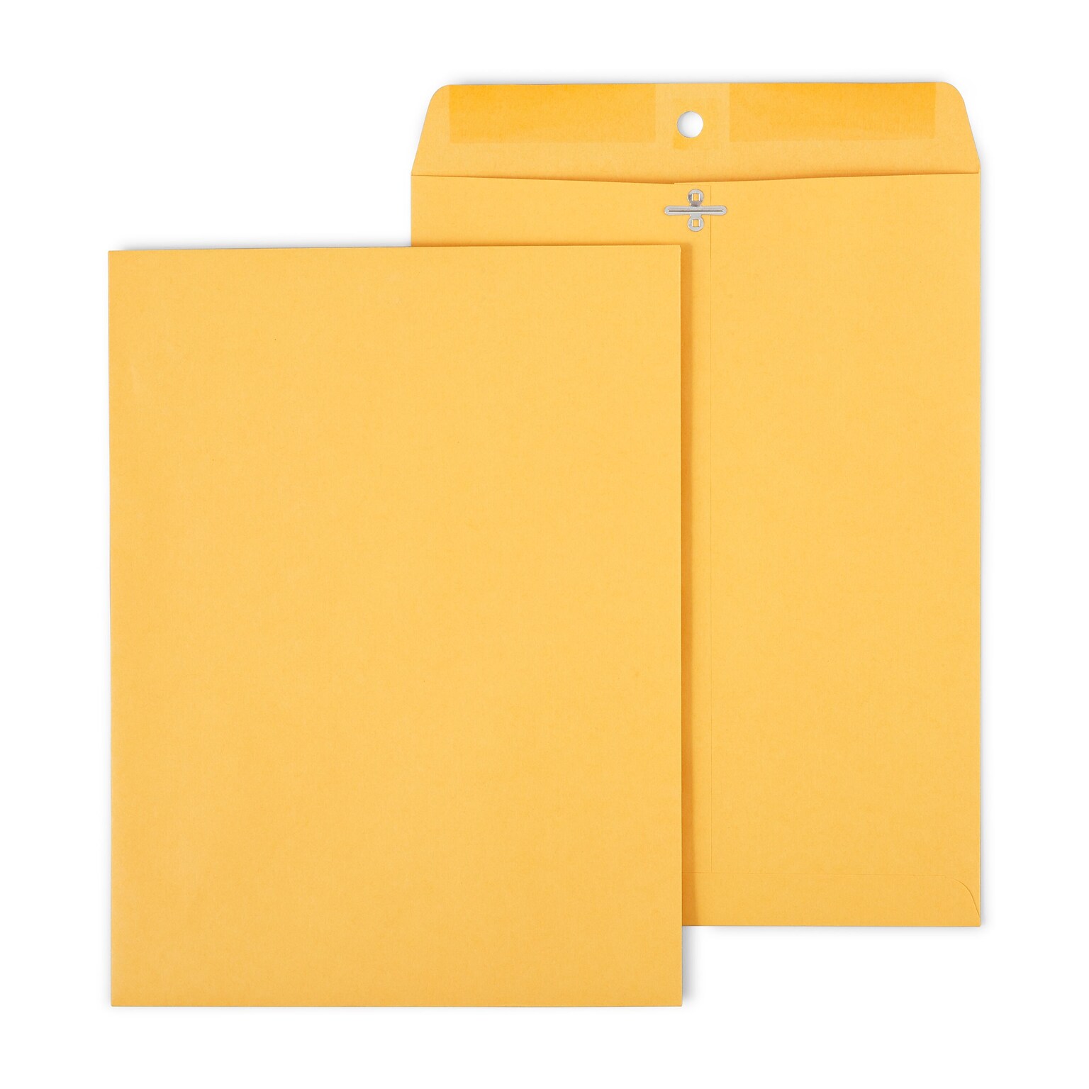 Staples Clasp & Moistenable Glue #12.5 Kraft Catalog Envelopes, 9.5 x 12.5, Brown, 100/Box (535013/17076)