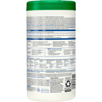 Clorox Healthcare Hydrogen Peroxide Cleaner Disinfectant Wipes, 95 Count Canister (30824)