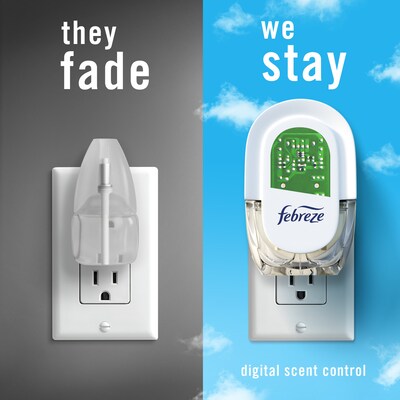 Febreze Fade Defy Plug Air Freshener Warmer Refill, Linen & Sky Scent, 0.87 fl. oz., 3/Pack (54344)
