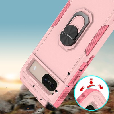 SaharaCase Raider Series Rugged Case for Google Pixel 8a, Shock Absorbing, Desert Rose (CP00574)