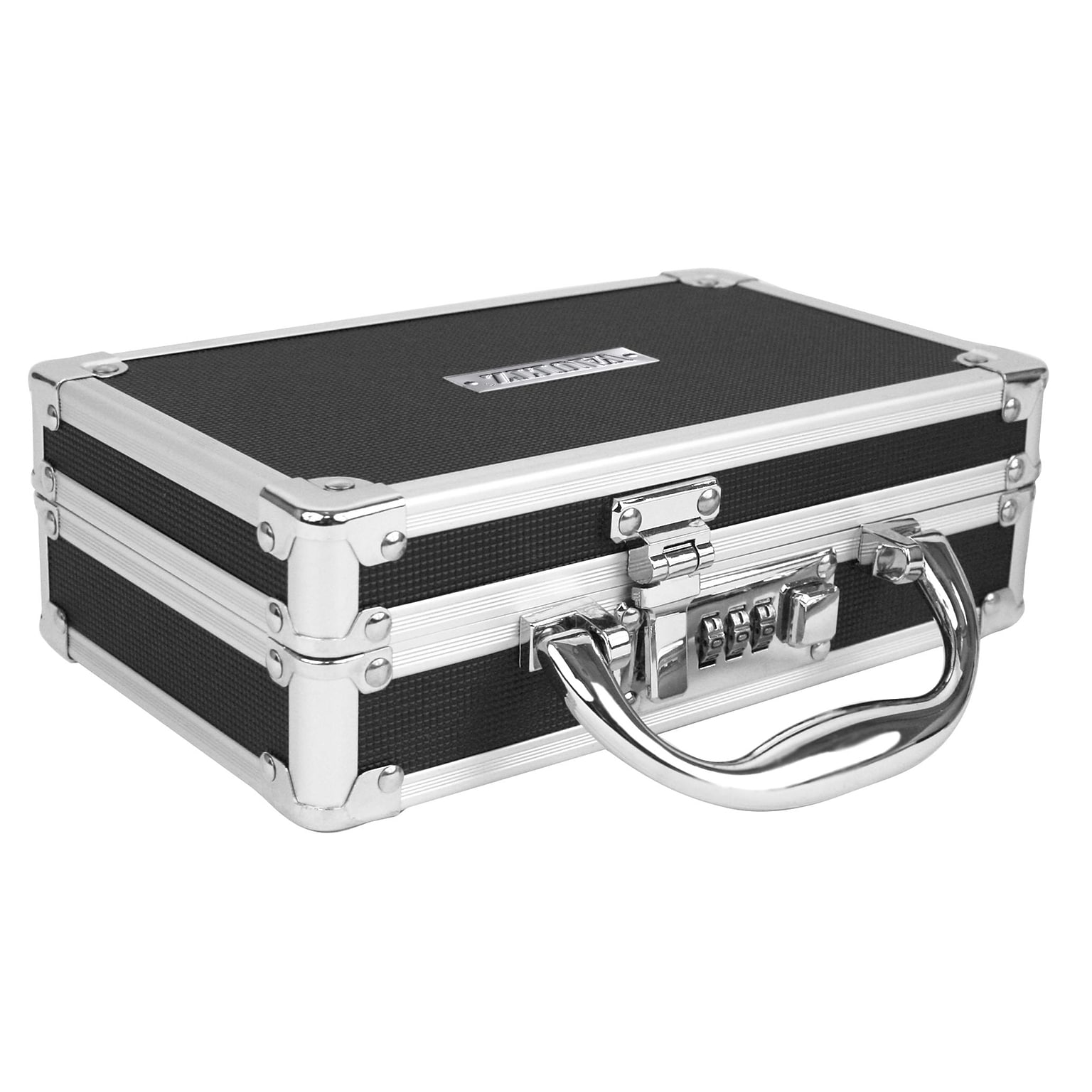 Vaultz Storage Container w/ Combination Lock, Plastic, Black (VZ00361-CAM)