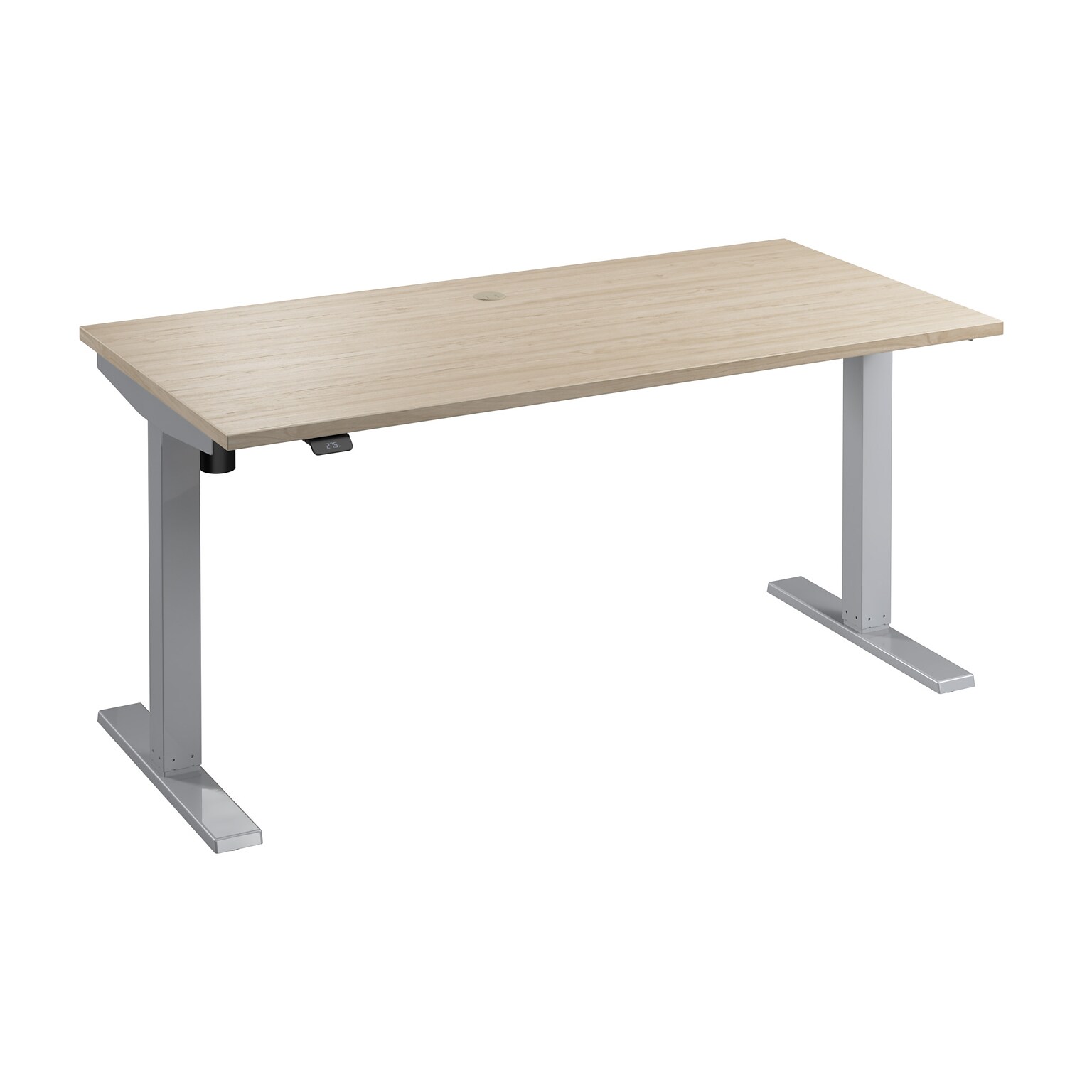 Bush Business Furniture Move 40 Series 60W Electric Adjustable Standing Desk, Natural Elm/Cool Gray Metallic (M4S6030NESK)