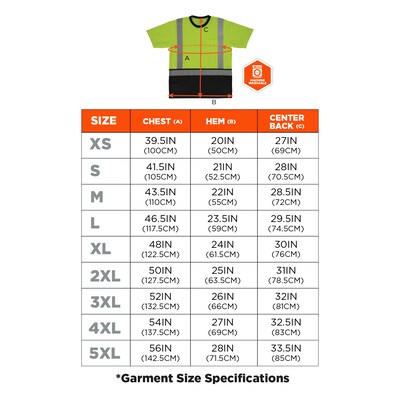 Ergodyne GloWear 8286BK High Visibility Short Sleeve Black Bottom T-Shirt, ANSI Type R Class 2, Lime, 2XL (22166)