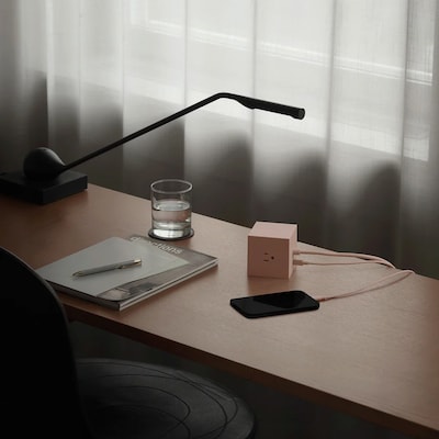 AVOLT Square 1 5.9' 3-Outlet Power Extender with USB-C, Shark Blue (SQ1-NABC30-18SHB)