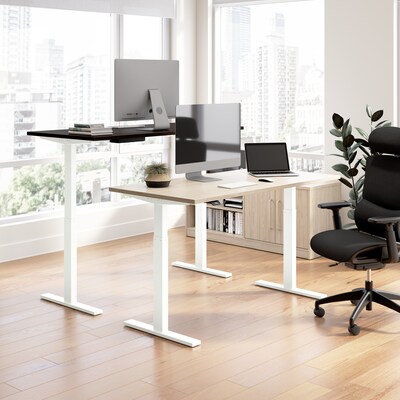Bush Business Furniture Move 60 Series 60W Electric Adjustable Standing Desk, Natural Elm (M6S6030N