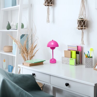 Simple Designs Mushroom Magic LED Table Lamp, Hot Pink (LD1069-HPK)