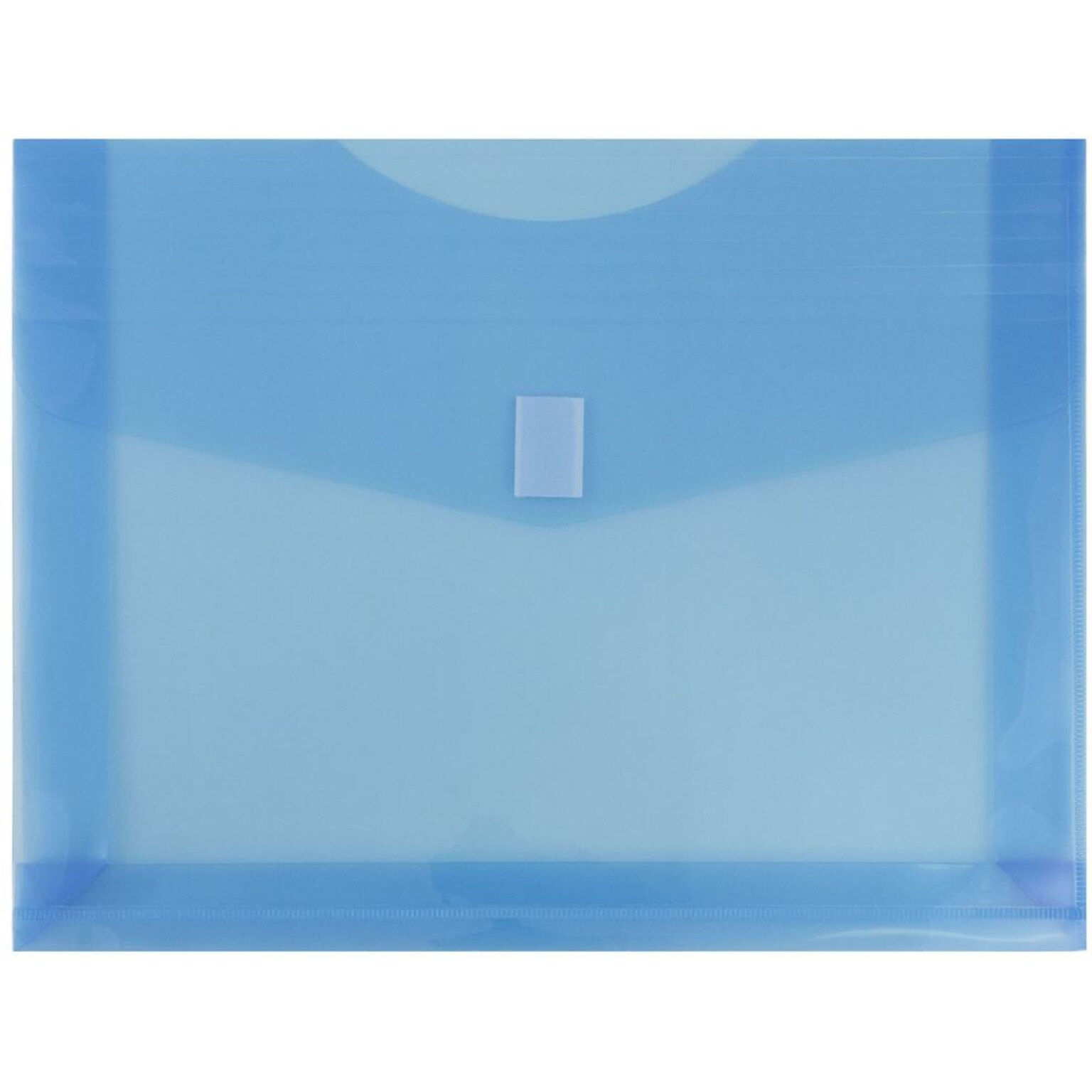 JAM Paper Premium Plastic Document File, Letter, Blue, 3/Pack (218V2BUX3)