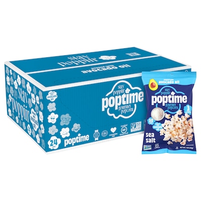 Poptime Avo Sea Salt Popcorn, 1 oz., 24/Pack (220-02882)