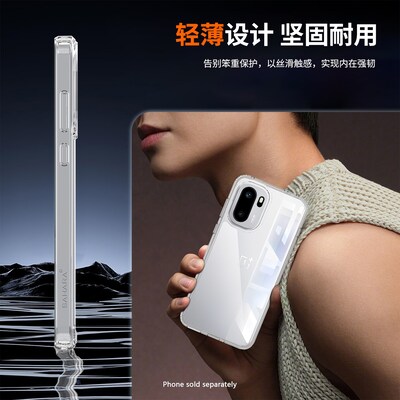 SaharaCase Venture Series Phone Case for OnePlus 15R, Shock Absorbing, Clear (CP01164)