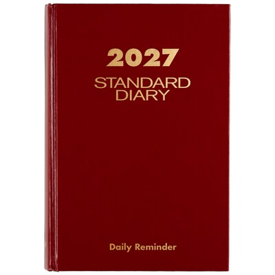 AT-A-GLANCE 2027 Hardcover Standard Diary, 5.75 x 8.25, Red (SD389-13-27)