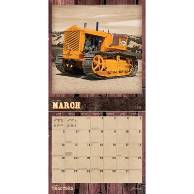 2023 BrownTrout Vintage Tractors 12 x 24 Monthly Wall Calendar, (9781975450090)
