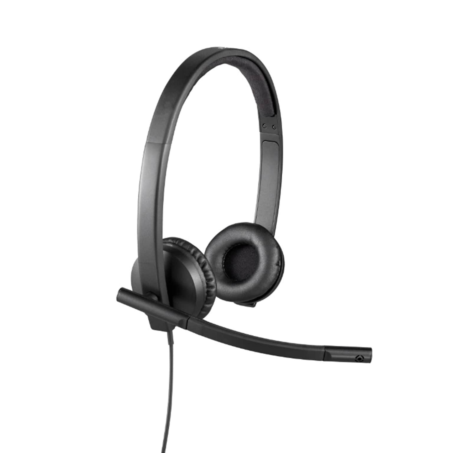 Logitech H570e Noise Canceling Stereo Computer Headset, USB-A, MS Certified (981-001428)
