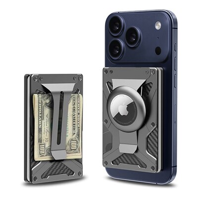 SaharaCase Raider Magsafe Wallet for iPhone, Carbon Black (CP01017)