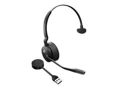 jabra Engage 55 Wireless Mono On Ear Headset, USB-A, UC Certified, Titanium Black (9553-410-125)