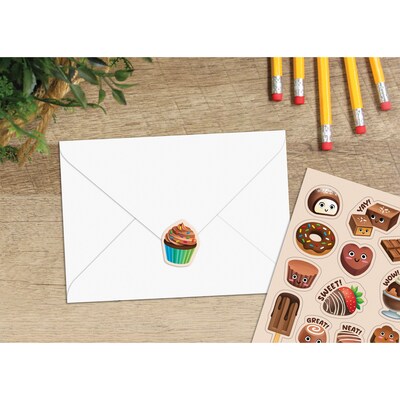 Teacher Created Resources Chocolate Smelly Stickers, Multicolored, 120/Pack, 6/Packs/Bundle (TCR9456-6)