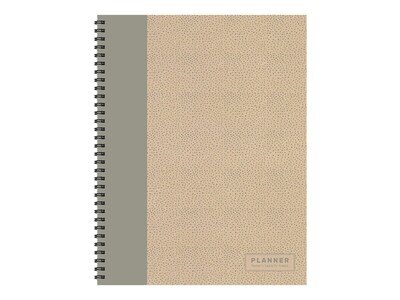 2023 TF Publishing Bound Kraft 9 x 11 Weekly & Monthly Planner, Kraft/Gray (LWM-23-9700)