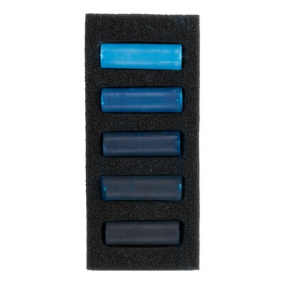 Rembrandt Soft Pastels Micro Sets, Warm Blues, 5/Set, 3 Sets/Bundle (RBX31820524-3)