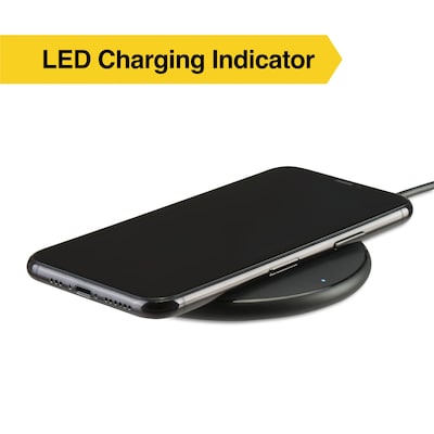 NXT Technologies™ Qi Wireless Charger with USB-C Cable, Black (NX60454)