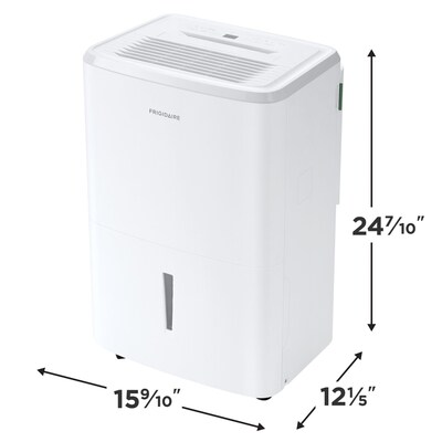 Frigidaire Energy Star 50-Pint Portable Dehumidifier, Wi-Fi Enabled, 3-Speed, White (FHDD5034Y1)