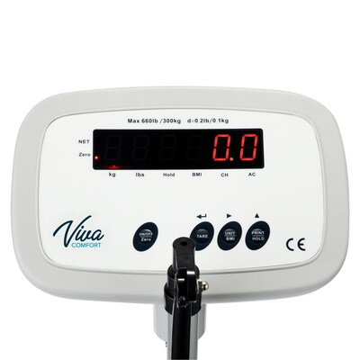 Viva Comfort BMI Scale, 660 lbs. Capacity, White (ADI904-01-MK)
