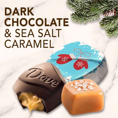 DOVE Promises Dark Chocolate & Sea Salt Caramel Christmas Candy, 7.94 oz. (MMM59122)